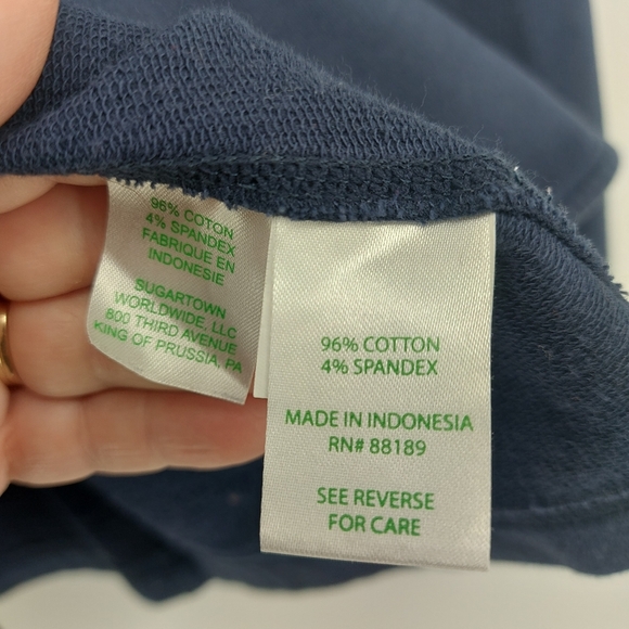 Lilly Pulitzer Navy Blue Size XL Cotton Spandex One Button Blazer - Picture 3 of 5